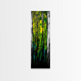 Abstract Forest, Green Nature, Textured Painting, Boho Wall Art, Canvas Print, Modern Home Decor, Living Room Art, Earthy Tones