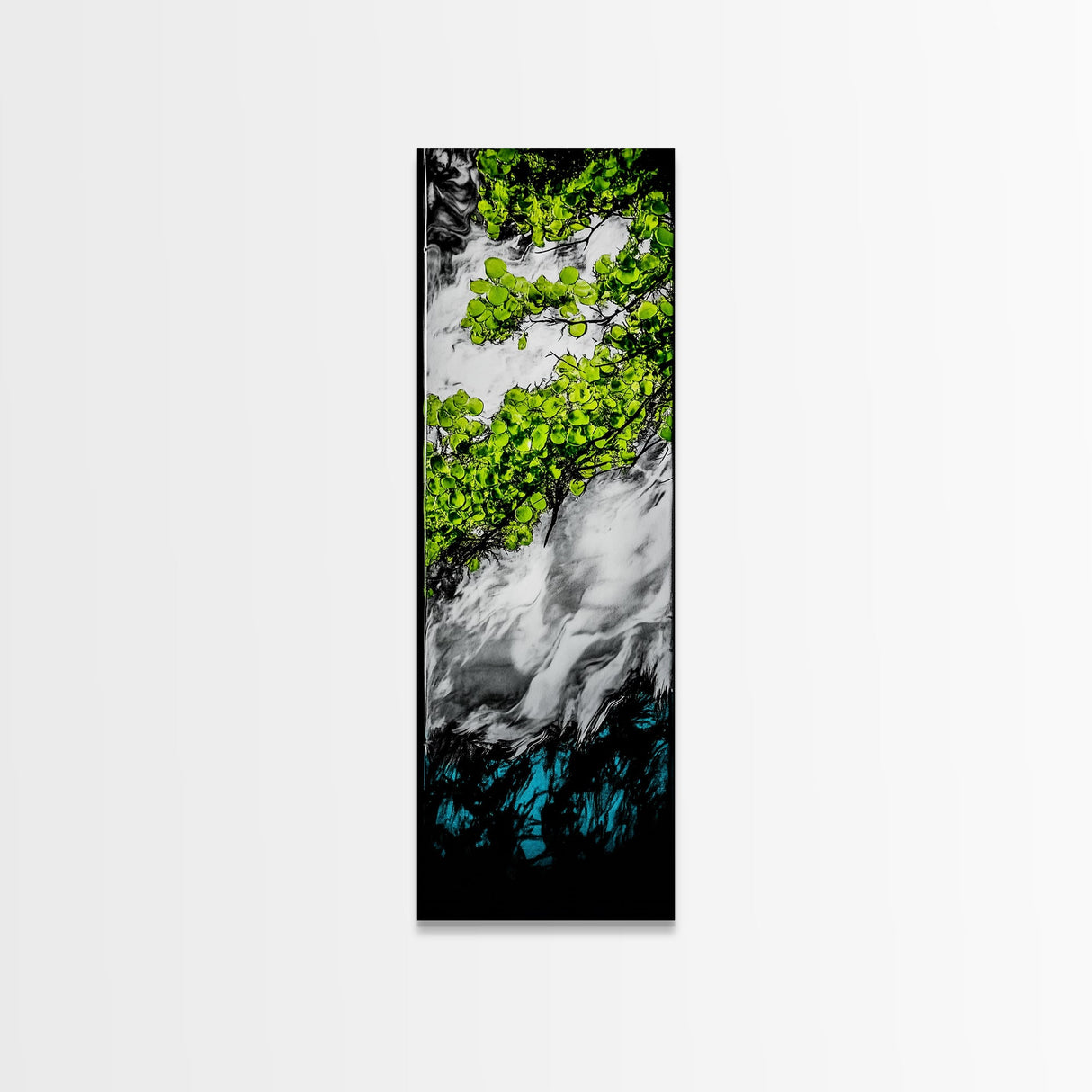 Green Abstract, Nature Inspired, Botanical Art, Canvas Print, Lush Leaves, Modern Home Decor, Office Wall Art, Contemporary Wall Art