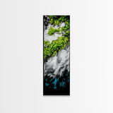 Green Abstract, Nature Inspired, Botanical Art, Canvas Print, Lush Leaves, Modern Home Decor, Office Wall Art, Contemporary Wall Art