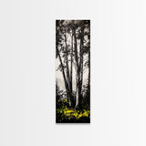 Black and White Tree Art, Forest Wall Decor, Nature Artwork, Minimalist Landscape, Rustic Home Decor, Office Art, Framed Canvas Print