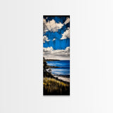 Blue Sky, Coastal Landscape Print, Nature Inspired Decor, Scenic Horizon Art, Beach House Aesthetic, Calming Atmosphere, Canvas Print
