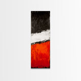 Bold Abstract, Red and Black, Minimalist Art, Contemporary Statement, Wall Decor, Framed Canvas Print, Modern Living Room Artwork