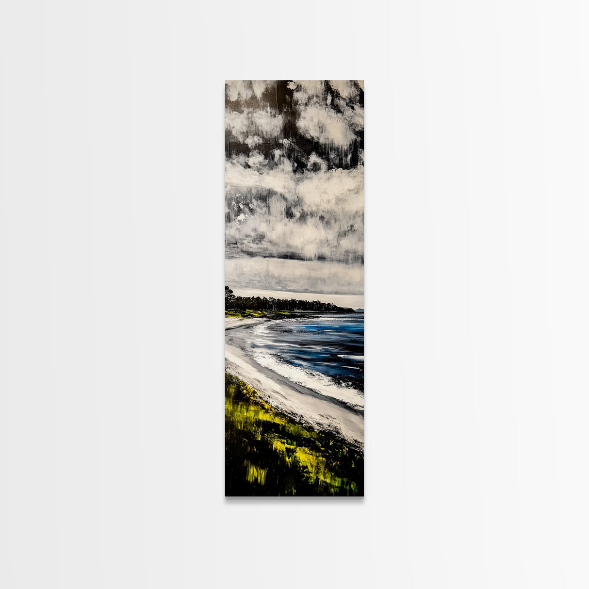 Tropical Beach, Palm Tree Art, Island Vibes, Canvas Print, Coastal Wall Decor, Beach House Art, Relaxing Living Room Art