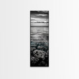 Ocean Depths, Coastal Art, Black and White Photography, Canvas Print, Beach Wall Art, Nautical Decor, Ocean Print, Modern Home Decor