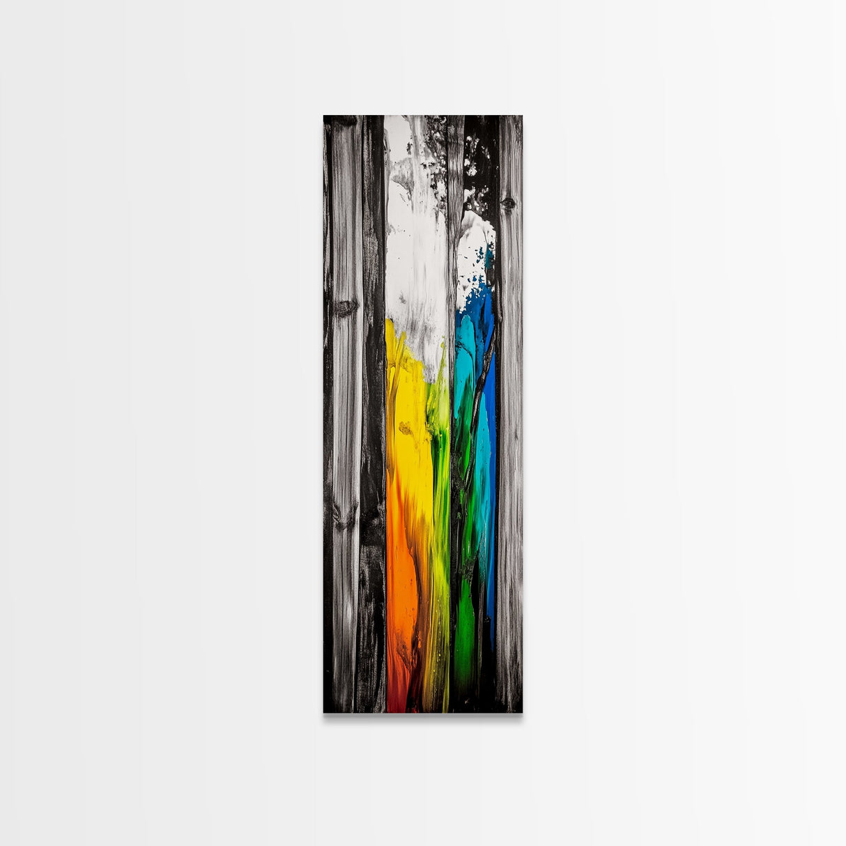 Rustic Wood, Vibrant Texture, Nature Inspired Art, Framed Canvas Print, Farmhouse Decor, Cozy Cabin Artwork, Statement Piece
