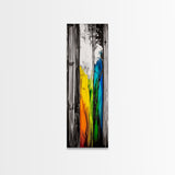 Rustic Wood, Vibrant Texture, Nature Inspired Art, Framed Canvas Print, Farmhouse Decor, Cozy Cabin Artwork, Statement Piece