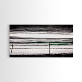 Stormy Ocean, Coastal Wall Art, Black and White Seascape, Minimalist Art, Modern Home Decor, Beach House Artwork, Framed Canvas Print