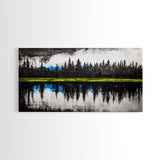 Lake Reflection, Forest Landscape, Tranquil Wall Art, Canvas Print, Nature Lover Gift, Bedroom Wall Art, Zen Home Decor