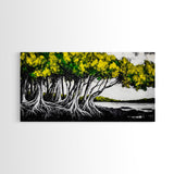Tree Roots, Forest, Natural, Canvas Print, Modern Nature Art, Woodland Decor, Earthy Home Aesthetic, Botanical Painting, Rustic Wall Art