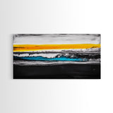 Ocean Waves, Coastal Wall Art, Seascape Painting, Beach House Decor, Nautical Home Art, Abstract Ocean Art, Framed Canvas Print