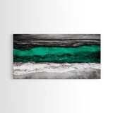 Abstract Ocean, Beach Wall Art, Coastal Decor, Seascape Painting, Modern Home Art, Nautical Decor, Framed Canvas Print, Large Wall Art