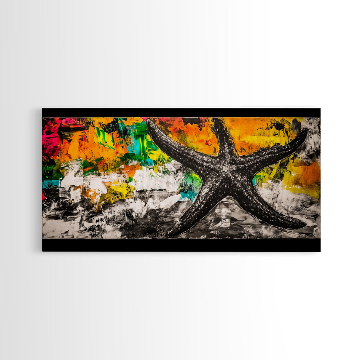 Longhorn Skull, Western Art, Rustic Farmhouse, Bold Monochrome, Dramatic Statement, Southwest Decor, Black and White, Canvas Print
