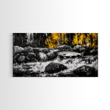 Fishing Art, River Scene, Nature Wall Art, Rustic Cabin Decor, Wildlife Painting, Framed Canvas Print, Lodge Wall Art, Autumn Landscape
