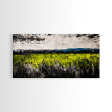 Green Field, Landscape Canvas Print, Nature Wall Art, Minimalist Artwork, Outdoor Scene, Farmhouse Decor, Living Room Wall Art