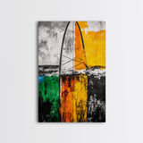 Surfboard Art, Coastal Wall Print, Beach House Decor, Nautical Aesthetic, Ocean Inspired, Contemporary Painting, Canvas Print