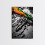 Lobster Art, Coastal Wall Decor, Ocean Life Print, Black and White Art, Nautical Theme, Canvas Print, Beach House Wall Art