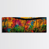 Colorful Reflections, Bold Abstract, Rainbow Wall Art, Canvas Print, Vibrant Art, Living Room Statement Piece, Artistic Home Decor