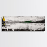 Monochrome Meadow, Landscape Canvas Print, Nature Wall Art, Farmhouse Decor, Rustic Art, Countryside Scene, Living Room Wall Art