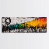 Cosmic Landscape, Surreal Art, Dreamy Forest, Framed Canvas Print, Mystical Wall Art, Fantasy Home Decor, Living Room Statement Art