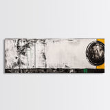 Abstract Geometry, Modern Art, Black and White Decor, Canvas Print, Bold Minimalist Painting, Office Wall Artwork, Unique Statement Piece