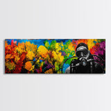 Scuba Diver, Underwater Exploration Art, Vibrant Ocean Scene, Bold Nautical Art, Large Canvas Print, Living Room Wall Art
