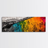 Vibrant Abstract Landscape, Nature Painting, Bold Statement Art, Modern Home Decor, Contemporary Wall Art, Living Room Artwork, Canvas Print