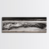 Monochrome, Ocean Waves, Black and White, Canvas Print, Dramatic Seascape, Modern Wall Art, Bedroom Decor, Large Wall Art, Minimalist Art