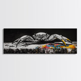 Black and White Crab, Minimalist Marine Art, Bold Nautical Decor, Coastal Kitchen Wall Art, Ocean Inspired Print, Framed Canvas Print