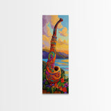 Colorful Saxophone, Musical Art, Boho Music Lover Gift, Bright Instrument Decor, Artistic Jazz Wall Accent, Canvas Print