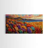 Beach Shells, Coastal, Colorful, Framed Canvas Print, tropical seashell wall art, beach boho decor, vibrant summer bathroom art