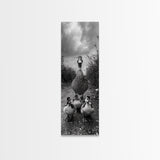 Duck Family, Wildlife Photography, Baby Ducks, Country Style, Canvas Print, Farmhouse Wall Art, Fall Animal Decor, Kids Room Art