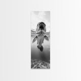 Underwater Fish, Marine Life, Ocean Perspective, Bold Wildlife, Aquatic Beauty, Framed Canvas Print, Kids Room Wall Art, Nautical Style Decor