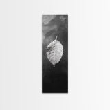 Floating Leaf, Autumn Stillness, Water Reflection, Framed Canvas Print, Fall inspired decor, Bathroom minimalist art, Botanical nature gift