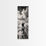 Ocean Adventure, Kayak Journey, Seascape Escape, Framed Canvas Print, Modern Office Wall Art, Coastal Decor, Adventure Photography