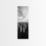 Lupine Field, Blooming Flowers, Meadow Horizon, Framed Canvas Print, Botanical Wall Art, Bedroom Decor, Nature-Inspired, Boho Floral Art