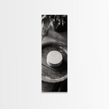 Artisan Soap Closeup, Rustic Spa Detail, Monochrome Still Life, Framed Canvas Print, Bathroom Decor, Minimalist Art, Cozy Home Accent