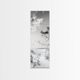 Tranquil Beach Walk, Coastal Pathway Print, Ocean Escape Wall Art, Entryway or Hall Decor, Framed Canvas Print, Serene Natural Style