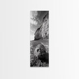 Seaside Cliffs, Coastal Rock, Rugged Beauty, Framed Canvas Print, Nature Wall Art, Rustic Beach Decor, Boho Vibe, Earthy Textures