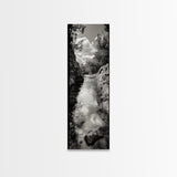 Mountain Stream, Flowing Water, Canyon Trail, Canvas Print, Nature Adventure Art, Rustic Cabin Decor, Bathroom Wall Accent, Entryway Accent