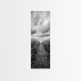 Wheat Field Trail, Countryside Autumn Path, Rustic Farm Landscape, Tranquil Earthy Wall Art, Bedroom or Hallway, Canvas Print