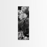 Desert Flower, Cactus Bloom, Southwest Charm, Bold Nature Art, Framed Canvas Print, Kitchen Wall Art, Boho Western Home Decor