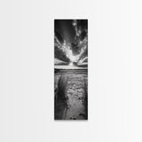 Desert Light Rays, Nature Sunset Art, Dramatic Sky Wall Decor, Canvas Print, Minimalist Desert Landscape, Living Room Wall Art