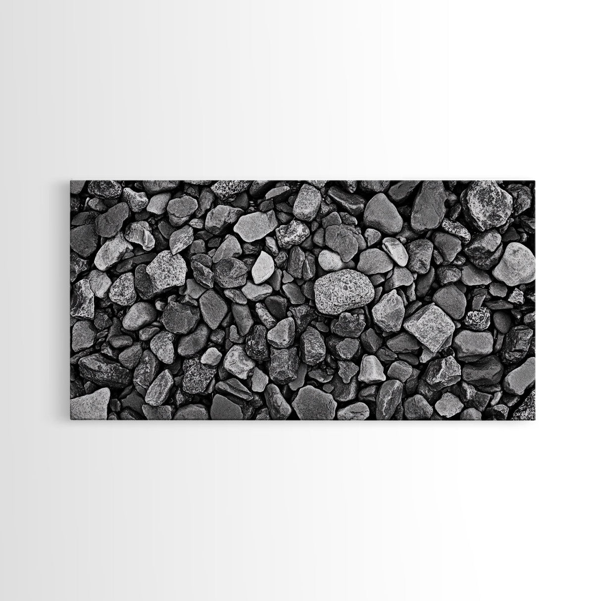 Natural Stone Texture, Dark Rock Pattern, Earthy Wall Background, Canvas Print, Office Wall Art, Modern Industrial Style, Minimalist Style