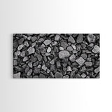 Natural Stone Texture, Dark Rock Pattern, Earthy Wall Background, Canvas Print, Office Wall Art, Modern Industrial Style, Minimalist Style