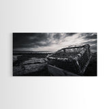 Lobster Trap, Coastal Texture, Rustic Fishing, Ocean Mood, Framed Canvas Print, Nautical Wall Art, Rustic Beach Decor, Man Cave Art
