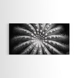Cactus Spiral, Desert Bloom, Nature Closeup, Modern Decor, Framed Canvas Print, Minimalist Botanical Art, Office Wall Art, Succulent Texture