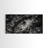 Animal Track Print, Nature Scene, Forest Ground, Autumn Photography, Framed Canvas Print, Rustic Cabin Wall Art, Earth Tone Decor