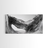 Ocean Cave, Textured Rock, Seaside Mystery, Canvas Print, Coastal Wall Art, Nature Photography, Bathroom Decor, Abstract Sea Cave