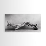 Driftwood Sculpture, Organic Modern Art, Natural Wood Texture, Neutral Decor, Framed Canvas Print, Bedroom or Living Room Wall Art