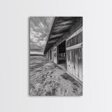Rustic Barn, Weathered Wood, Country Charm, Canvas Print, Farmhouse Wall Art, Autumn Decor, Entryway Rustic Home Accent, Living Room Art